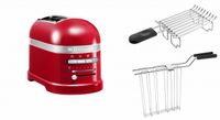 KitchenAid Paket 1, Toaster + Brötchenaufsatz Artisan 5KMT2204, Farbe:Empire Rot