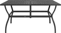 vidaXL Stół ogrodowy antracyt 140x80x72 cm stal