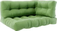 Vicco Palettenkissen Set Flocken, 120 x 80 cm 3 Teile, Grün