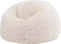 icon Klassischer Sitzsack Bean Bag Flauschig Aus Kunstfell Kingston, 85cm X 50cm, Weiß, Sitzsack Erwachsene mit Füllung, Indoor Sitzsack Kuschelig Groß - Hergestellt in Deutschland