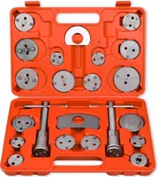 Sessamen-LP 23 TLG Bremskolben Rückstellwerkzeug Set Universal Bremskolbenrücksteller Kolbenrücksteller Instandsetzung Werkzeug Tool Kit Satz mit Kunststoffkoffer