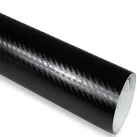 9,8€/m²] Premium 3D Carbon Folie schwarz Luftkanäle AutoFolie Matt Glanz  Auto