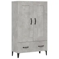 vidaXL Deska barowa beton szara 70x31x115 cm materiał drewnopochodny