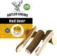 RF-D Hirschgeweih XXL 0,5kg (3St.) 19-21cm Soft natürliches Geweih, Öko Kausnack für Hunde, gesundes Kauspielzeug, Kauknochen für Genuss, Zahnpflege