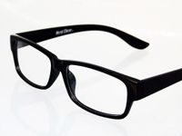 Nerd Brille Nerdbrille ohne Stärke Retro Vintage Hornbrille Herren Damen schwarz 