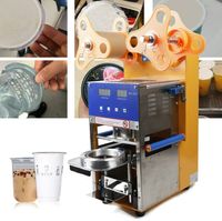 Těsnící stroj na ruční těsnění šálků Kávový čaj 600 šálků/h Plastové čajové šálky na pití 400W 220V