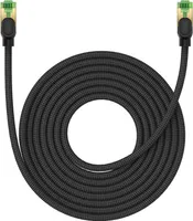 Baseus szybki kabel sieciowy RJ45 cat. 8 40Gbps 8m pleciony czarny