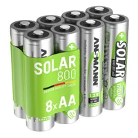 Akku AA Mignon 800mAh 1,2V NiMH für Solarlampen 8 Stück - Wiederaufladbare Batterien