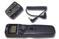vhbw Fernauslöser Fernbedienung Funk kompatibel mit Nikon Coolpix P950 Kamera, Timer-Funktion, 0,3 m, 2-stufige Auslösefunktion