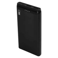 EMOS Alpha Slim Powerbank 10000mAh mit USB-C und Micro USB Kabel, Externer Akku/Ladegerät mit PASSthrough, Ausgang 2X USB, Eingang Micro USB, Auto ON/Off, für Handy, Tablet, iPhone, Galaxy, Huawei