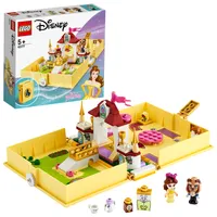 LEGO 43177 Disney Princess Belles Märchenbuch, Set aus Die Schöne und das Biest mit Prinzessin Belle als Mini-Puppe, kleines Geschenk für Kinder