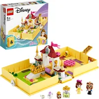 LEGO 43177 Disney Princess Belles Märchenbuch, Set aus Die Schöne und das Biest mit Prinzessin Belle als Mini-Puppe, kleines Geschenk für Kinder