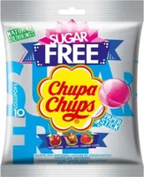 Chupa Chups Zuckerfrei 10 Lutscher 110G Zuckerfrei Kirsche Cola Erdbeere