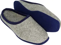PANTOFFELMANN Wollfilz Pantoffel Filzpantoffeln Herren Damen Winter Hausschuh Filz Pantoffeln grau 43