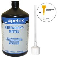 Reifendichtmittel 700ml & Einfülldeckel, Ventilausdreher, Ersatzventil von PETEX