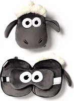 Nackenkissen Nackenhörnchen Reisekissen Shaun das Schaf Augenmaske Plüsch
