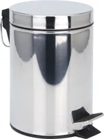 Edelstahl Pedal Mülleimer - 46 x 29 cm - Metall Kosmetikeimer
