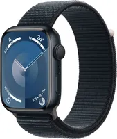Apple Watch Series 9 GPS 45 mm půlnoční hliníková pouzdra s půlnoční sportovní smyčkou