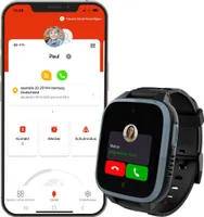 XGO3 Kinder-Smartwatch in Schwarz, Begleiter im Familienalltag mit GPS