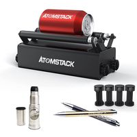 ATOMSTACK R3 Roller für zylindrische Objekte mit 360° drehbarer Gravierachse 8 Winkeleinstellungen 4 mm Gravierdurchmesser