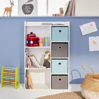 sweeek - Kinderschrank in weiß - Blau