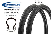 2 Stück 27.5 Zoll Schwalbe Marathon Almotion 27.5x2.15 Reflex 55-584 E25 Ready tire