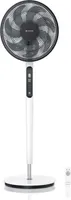 Brandson - DC Standventilator energiesparend ECO - Fernbedieung - Brushless Silent Motor -sehr leise – Oszilation 60° 90° 120° - Ventilator Timer – 9 Stufen - Turbo Modus - weiß