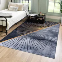 Mazovia Dywan Nowoczesny Geometryczny - Salon, Sypialnia, Jadalnia, Biuro - Niskie Runo - Prostokąt - Abstrakcyjny Pranie w Pralce - 120x170 cm