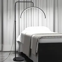 360Home U-förmige LED-Stehleuchte für Schönheitssalons lampe 36w Schwarz Dreifarbiges variables Licht