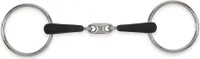 Equirubber - "Equikind+" Doppelt-gebrochene Wasserkopftrense ER520 (4,5 in) (Silber/Schwarz)