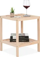 relaxdays Beistelltisch aus Holz