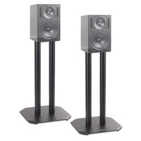 Duronic SPS1022 – 40 Twin Lautsprecherständer 40 cm schwarze Metall Basis / 40 cm Höhe / geeignet für Lautsprecher – Hi-Fi und Heimkinoanlagen