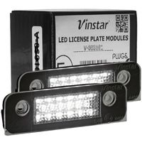 Vinstar LED Kennzeichenbeleuchtung kompatibel mit FORD MONDEO 96-00 FUSION 02-12 FIESTA V