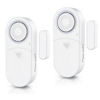 BEARWARE 2x Fensteralarm / Türalarm, 120 dB lauter Signalton, Alarmsensor Fensteröffnungsmelder (für Tür & Fenster, Einbruchschutz, mit Batterien, Alarmanlage)