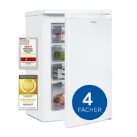 Exquisit Gefrierschrank GS512-040E weiss | 91 l Nutzinhalt | Gefrierschubladen | Thermostat | wechselbarer Türanschlag | 4* Gefrieren