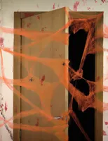 Pavučina s pavouky Halloween oranžová 20 g