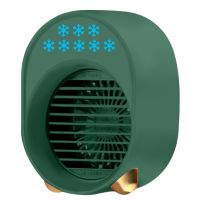 Tragbare Klimaanlage Wiederaufladbarer Luftkuehlerluefter 3600mAh Batteriebetrieb mit Funktionskuehlung Luftbefeuchterfiltration 3 Geschwindigkeiten Buntes Nachtlicht