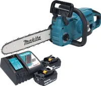 Makita DUC 357 RF2X3 Akku Kettensäge 18 V 35 cm Brushless + 2x Akku 3,0 Ah + Ladegerät