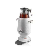 Arzum Ehlikeyf Semaver Samowar Elektrischer Teekocher Teemaschine AR3083 4,7 Liter Weiß