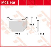 Klocki hamulca tarczowego TRW Lucas 680-509 MCB509 All round organic