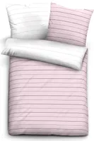 biberna pościel mako-satynowa "STRIPES - MIX & MATCH" ROSE 40x80 cm