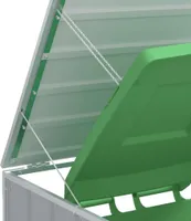 vidaXL Box na odpadky pre 1 odpadkový kôš sivý 72x81x115 cm oceľ