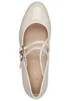 MARCO TOZZI Damen Pumps Riemchenpumps mit kleinem Blockabsatz 2-22209-44, Größe:39 EU, Farbe:Beige