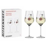 SOMMERWENDTRAUM WEIßWEINGLAS-SET #2 VON ROMI BOHNENBERG