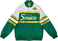 M&N Heavyweight Satin Jacke - SCRIPT Seattle SuperSonics - S