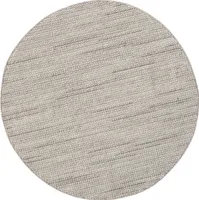 MY-RUG Teppich "Divya" Sisal-Optik, 120x120, Grau, meliert, runder Wohnzimmerteppich