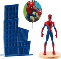 Spiderman Kuchen Dekorations Set 3 teilig aus Kunststoff Marvel