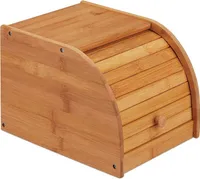 relaxdays Bambusowy pojemnik na chleb