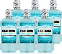 Listerine Mundspülung Cool Mint 500ml - Milder Geschmack (6er Pack)