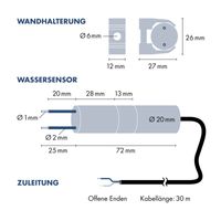 H-Tronic 1114500 WPS 5000 Niveauregler Füllen, Leeren 30.00m